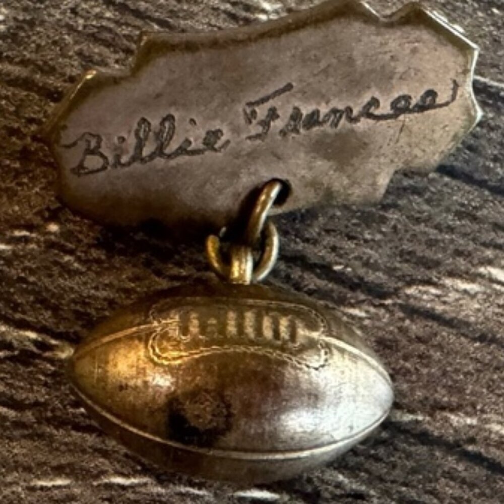 Vintage High School Football Award Pin